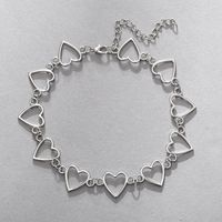 Simple Heart-shape Alloy Necklace sku image 1