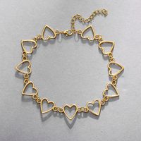 Simple Heart-shape Alloy Necklace sku image 2