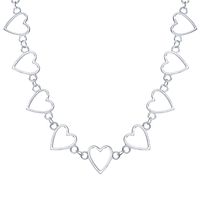 Simple Heart-shape Alloy Necklace main image 5