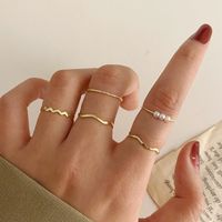 Simple Geometric Ring Five-piece Set main image 2