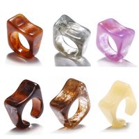 Retro Resin Transparent Ring main image 2