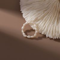 Simple Natural Freshwater Pearl Ring main image 5