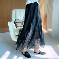 Ins Style Commute Patchwork Pleated Solid Color Maxi Long Dress main image 6