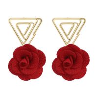 Korea New Retro Triangle Earrings main image 2