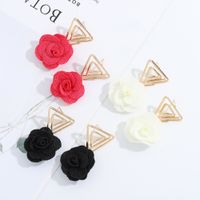 Korea New Retro Triangle Earrings main image 4