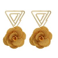 Korea New Retro Triangle Earrings main image 3