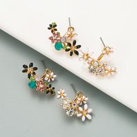 Korean Fashion Sun Flower Earrings main image 1