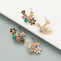 Korean Fashion Sun Flower Earrings main image 2