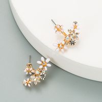Korean Fashion Sun Flower Earrings main image 3
