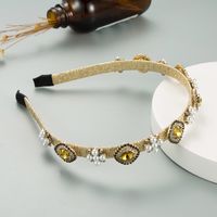 Barock Koreanische Eingelegte Perle Strass Stirnband main image 4