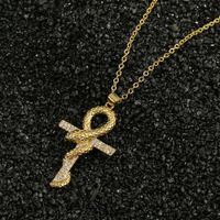 Snake Cross Pendant Necklace main image 5