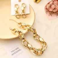 Hip Hop Fashion Necklace Bracelet Earrings main image 4