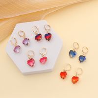 Nouvelles Boucles D&#39;oreilles D&#39;amour Colorées À La Mode main image 2