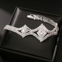 Fashion Simple Full Diamond Bracelet main image 4