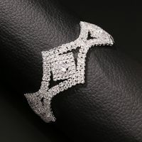 Mode Einfache Volle Diamant Armband main image 5