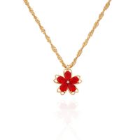 Alloy 18K Gold Plated Fashion Plating Flower Necklace main image 3