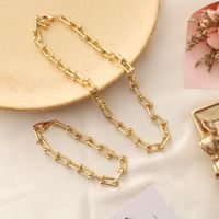 Geometric Metal Fashion Necklace Bracelet main image 4