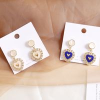 Fashion Simple Multicolor Heart Earrings main image 4