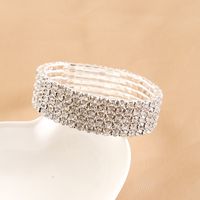 Fashion Geometric Claw Chain Inlay Rhinestones Women's Bracelets main image 6