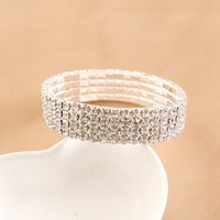 Fashion Geometric Claw Chain Inlay Rhinestones Women's Bracelets main image 5