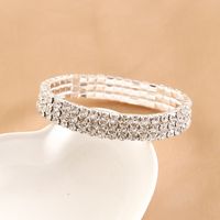 Fashion Geometric Claw Chain Inlay Rhinestones Women's Bracelets main image 4