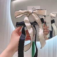 Korean Cute Black And White Retro Bow Hairpin main image 5