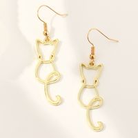 Fashion Cat Alloy No Inlaid Earrings main image 4
