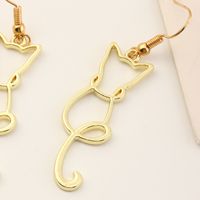 Fashion Cat Alloy No Inlaid Earrings main image 5
