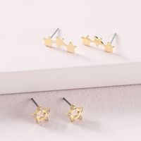 Fashion Alloy Cute Star Stud Earrings main image 1