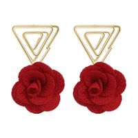 Korea New Retro Triangle Earrings sku image 3