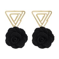 Korea New Retro Triangle Earrings sku image 4