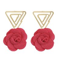 Korea New Retro Triangle Earrings sku image 6