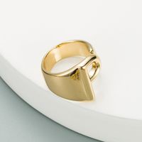 Fashion Copper Plated English Alphabet Open Ring sku image 16