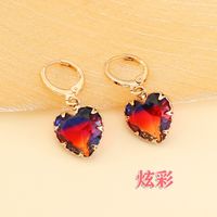 New Fashion Colorful Love Earrings sku image 1