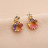 Fashion Multicolor Flower Earrings sku image 5
