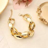 Hip Hop Fashion Necklace Bracelet Earrings sku image 2