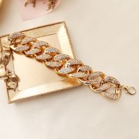Retro Full Diamond Necklace Bracelet sku image 1