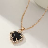 Fashion Heart Alloy Plating Women's Necklace sku image 3
