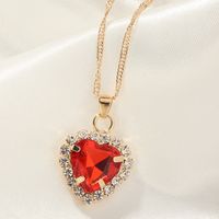 Fashion Heart Alloy Plating Women's Necklace sku image 4