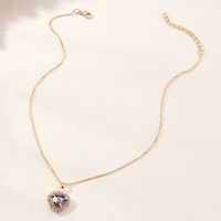 Fashion Heart Alloy Plating Women's Necklace sku image 6