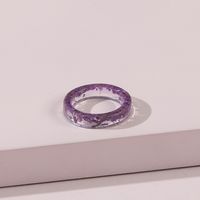 Fashion Transparent Acrylic Resin Dried Flower Ring sku image 3