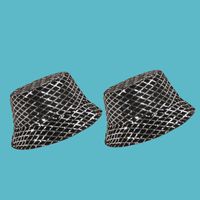 Black Fashion Diamond Sequin Fisherman Hat main image 1