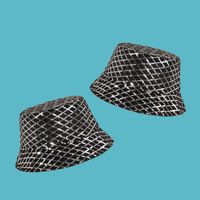 Black Fashion Diamond Sequin Fisherman Hat main image 3