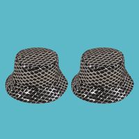 Black Fashion Diamond Sequin Fisherman Hat main image 5