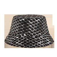 Black Fashion Diamond Sequin Fisherman Hat main image 6