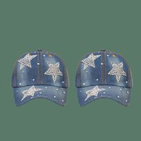 Korean Fashion Diamond Five-pointed Star Baseball Cap main image 1