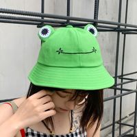 Cartoon Green Frog Breathable Fisherman Hat sku image 2