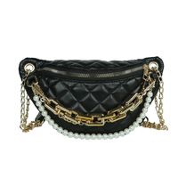 Korean Fashion Pearl Chain Crossbody Chest Bag main image 6