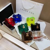 New Fashion Transparent Portable Box Acrylic Bag main image 2