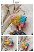 New Korean Cute Color Silicone Diamond Chain Shoulder Messenger Bag sku image 4